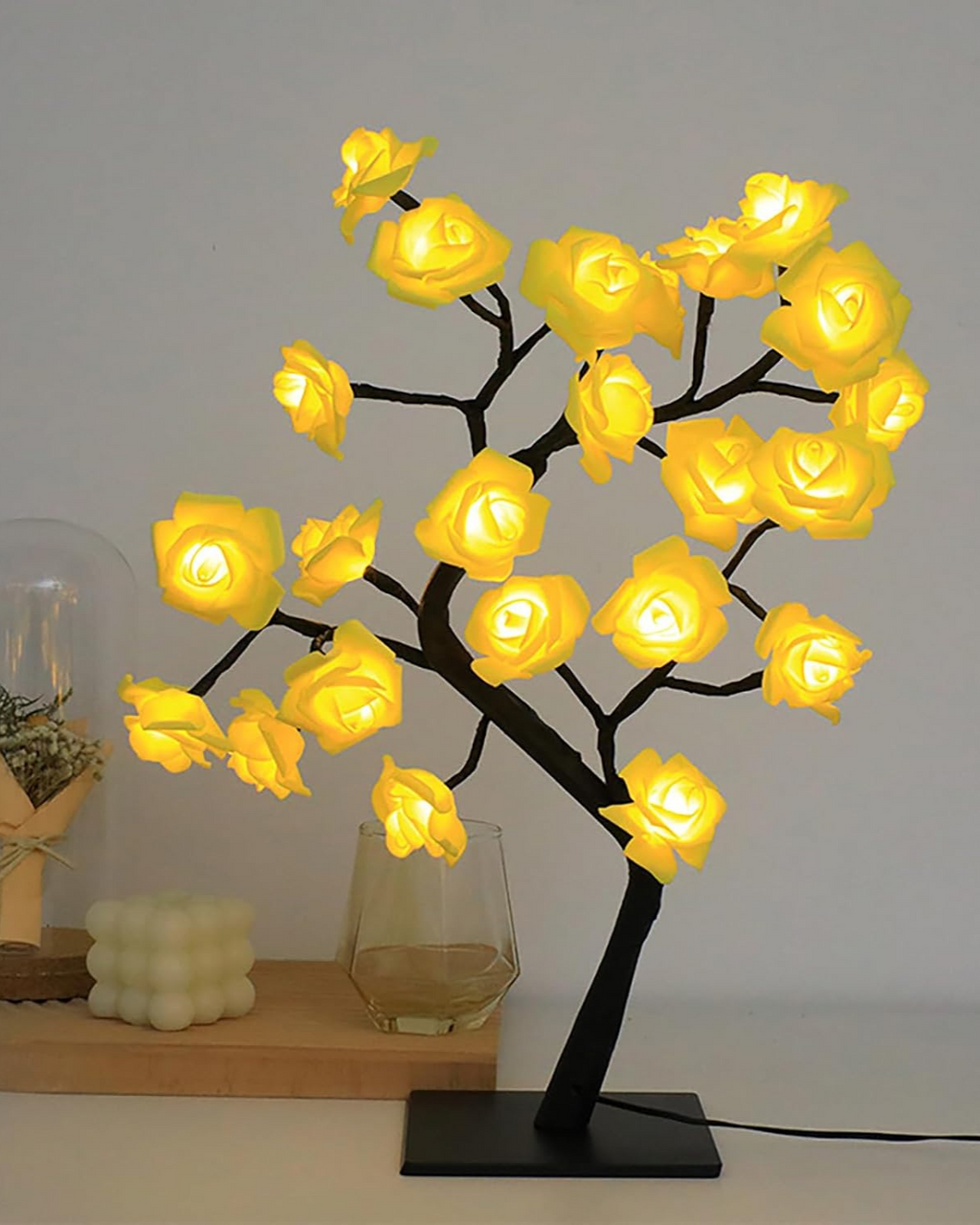 Blomsterbordlampe – Dekorativ lampe – Moderne accent