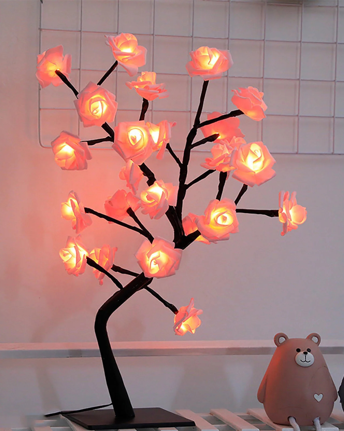 Blomsterbordlampe – Dekorativ lampe – Moderne accent