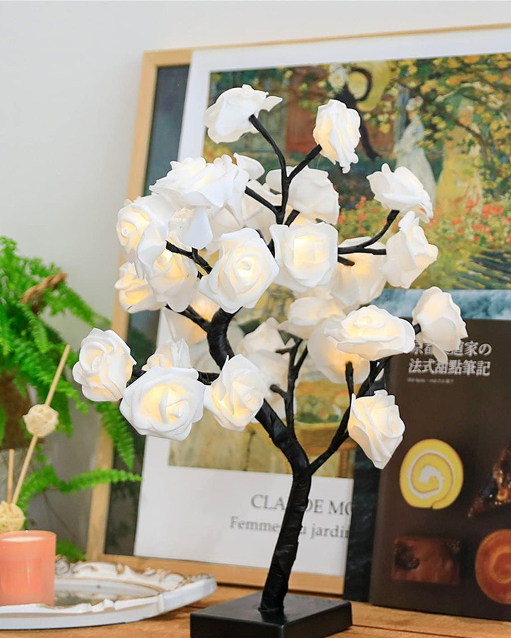 Blomsterbordlampe – Dekorativ lampe – Moderne accent