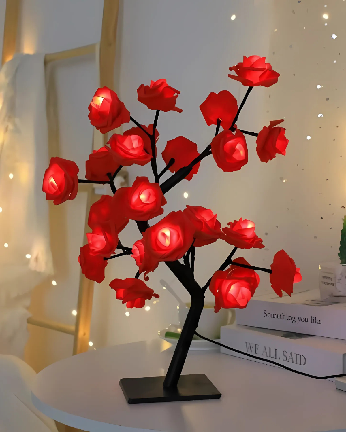 Blomsterbordlampe – Dekorativ lampe – Moderne accent