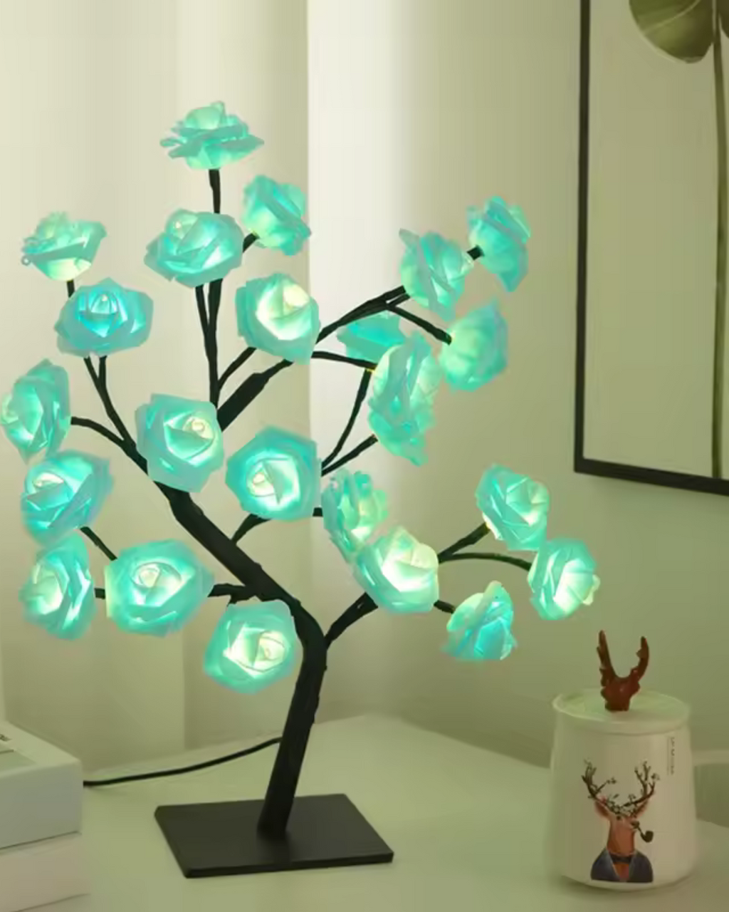 Blomsterbordlampe – Dekorativ lampe – Moderne accent