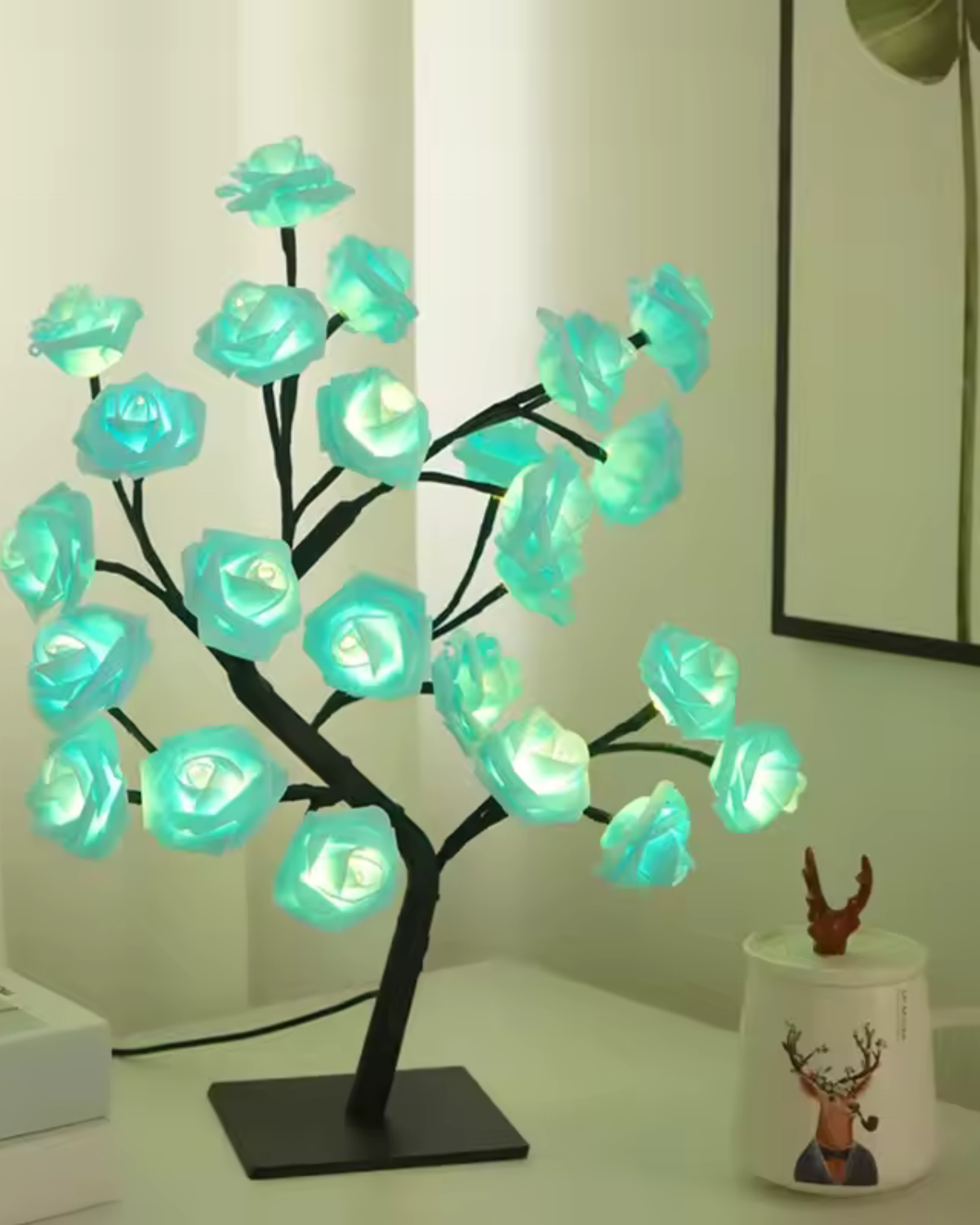 Blomsterbordlampe – Dekorativ lampe – Moderne accent