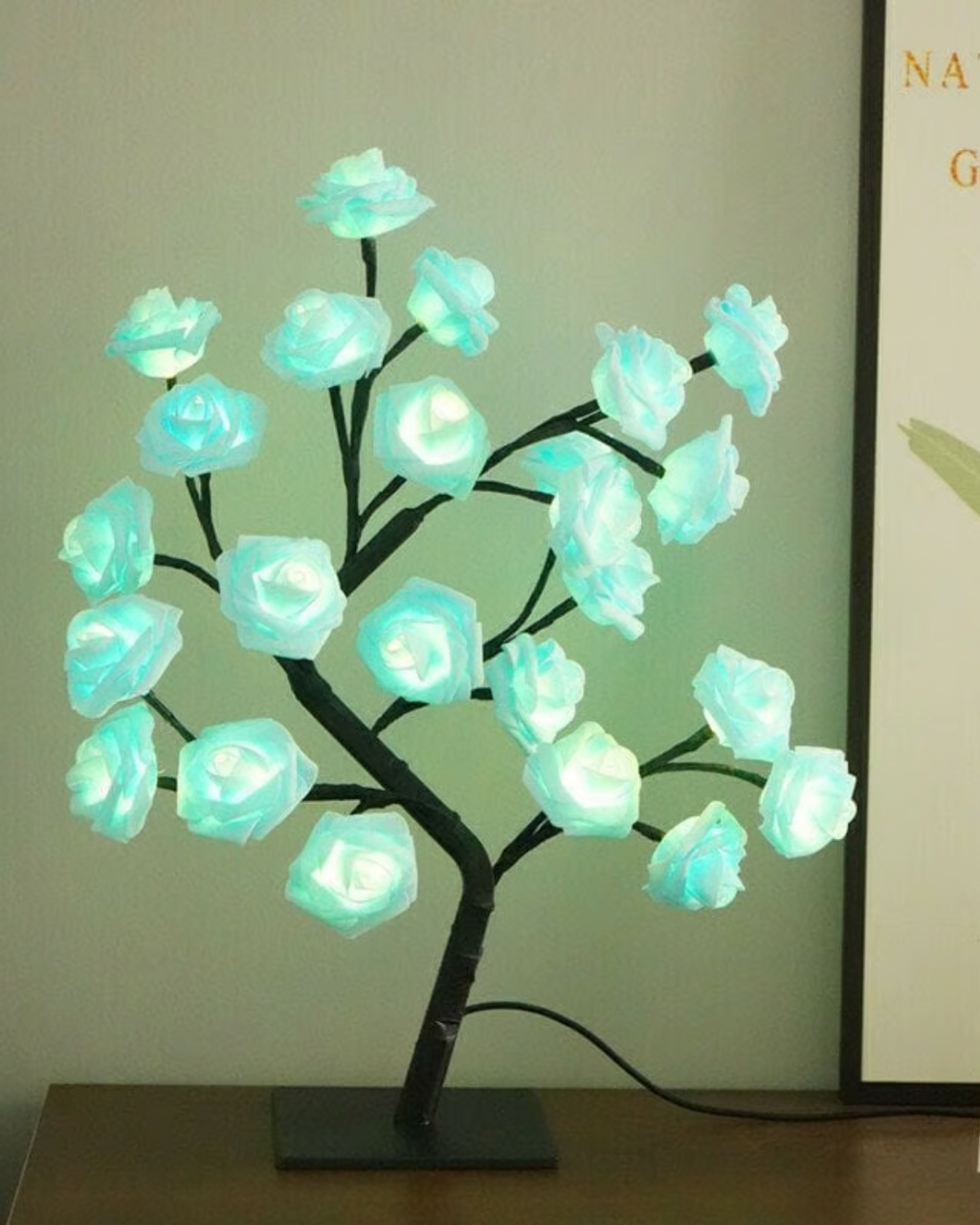 Blomsterbordlampe – Dekorativ lampe – Moderne accent