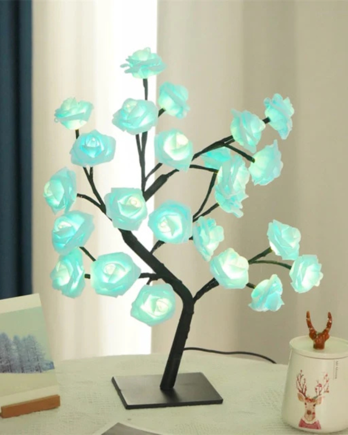 Blomsterbordlampe – Dekorativ lampe – Moderne accent