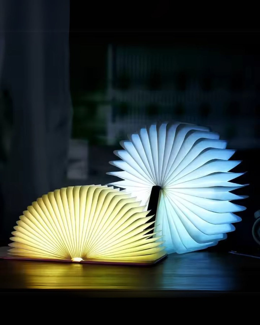 Boglampe - Sammenklappelig design - LED lys