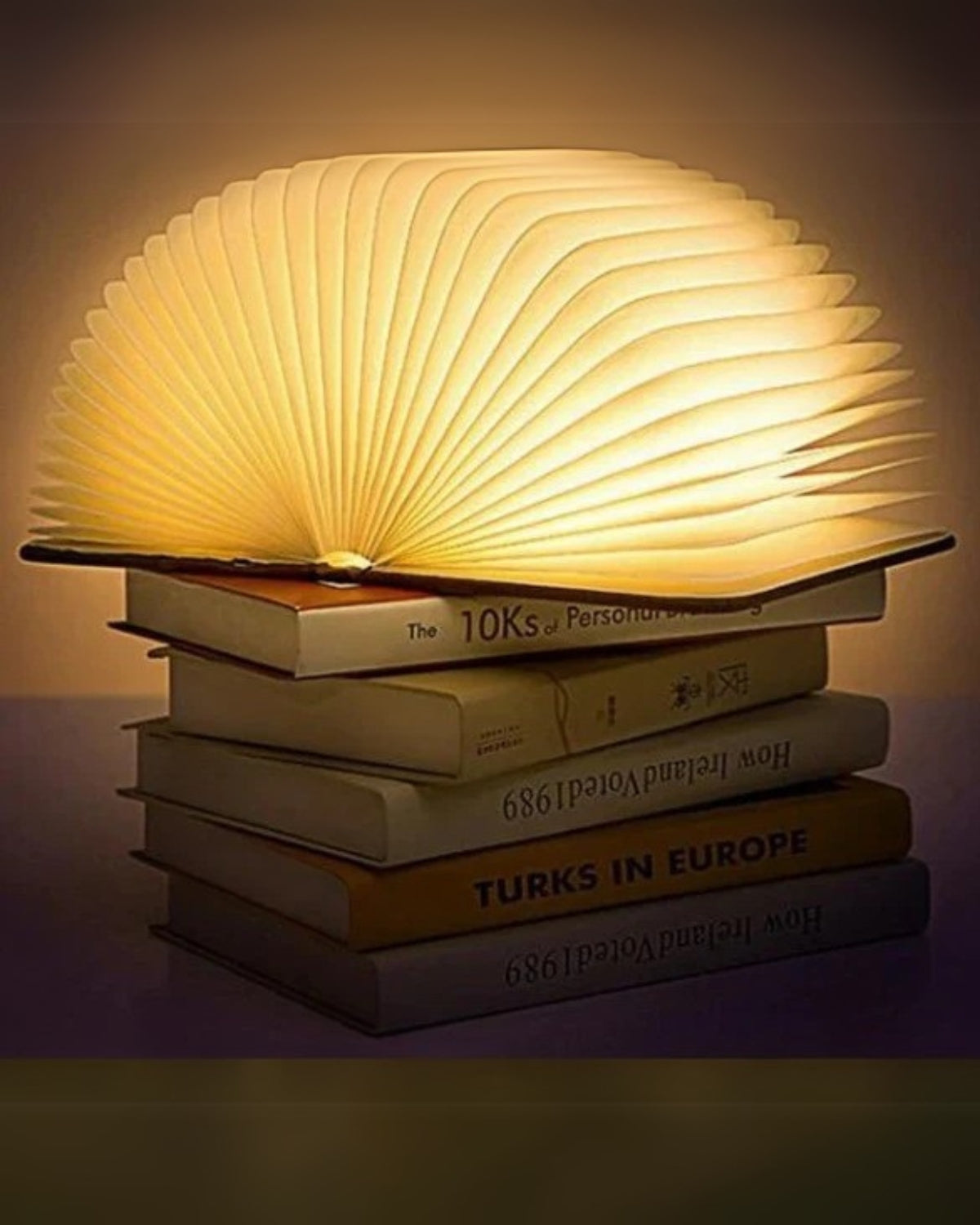 Boglampe - Sammenklappelig design - LED lys