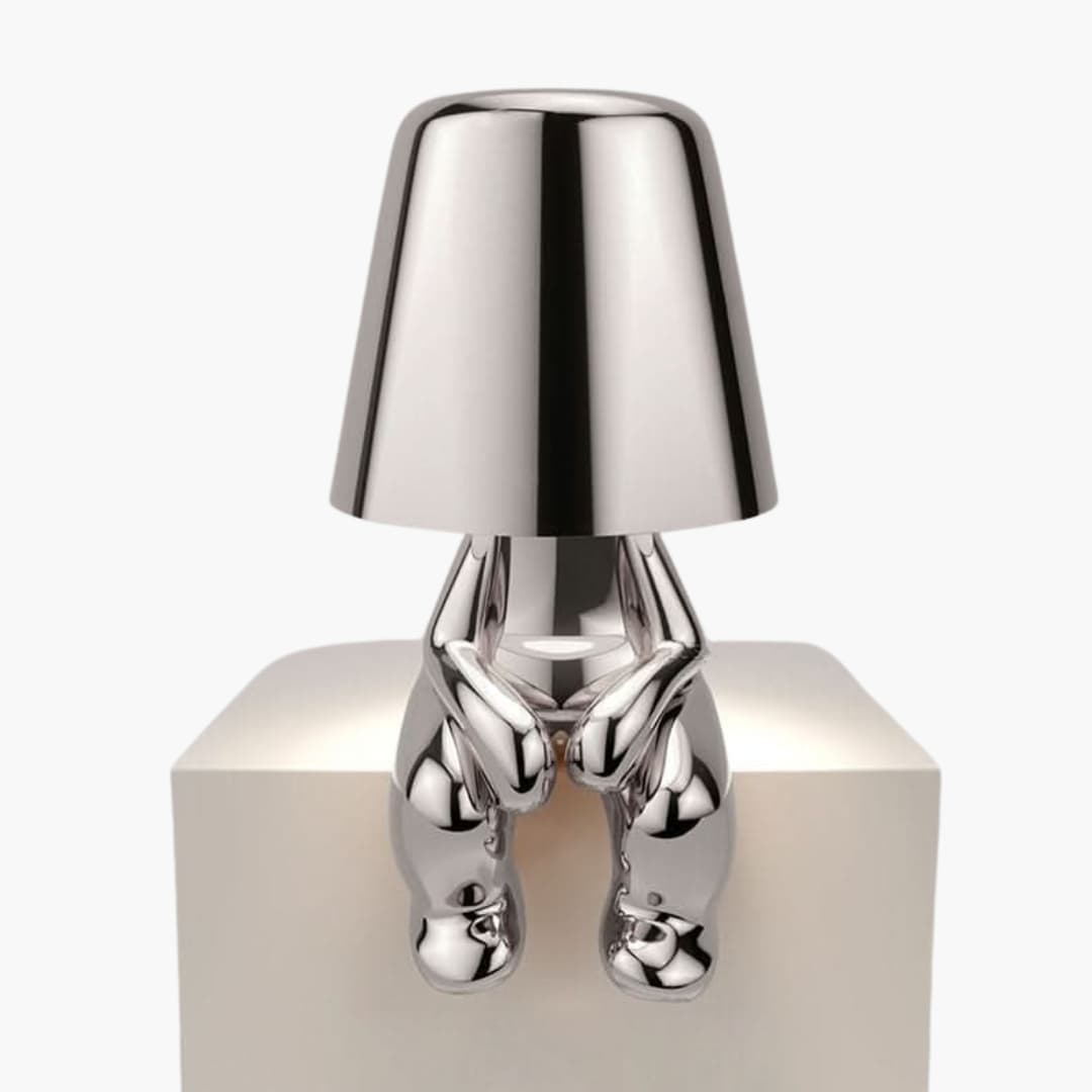 Bordlampe - Skulpturelt Design - Genopladeligt LED Lys