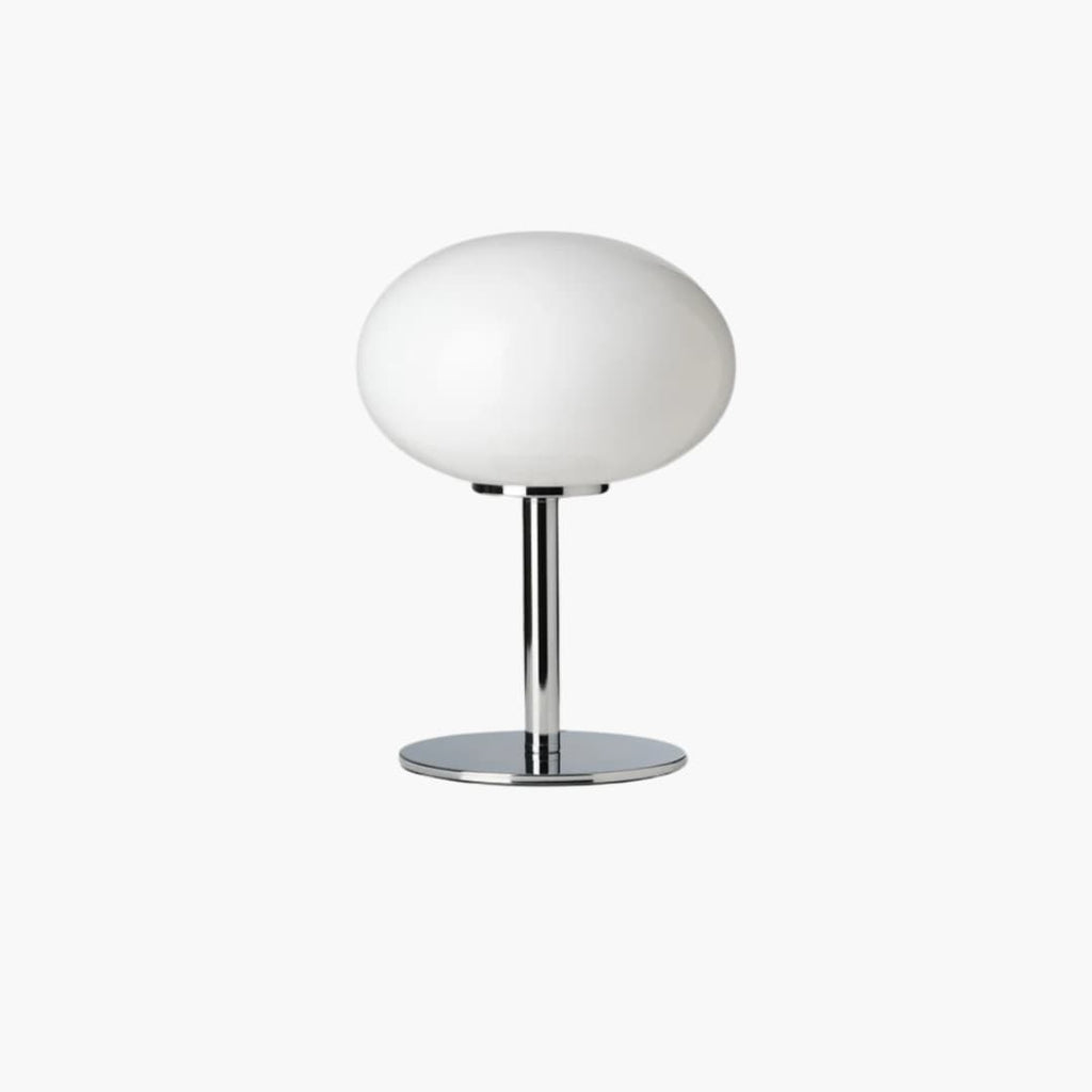 Bordlampe - Glasglobus - Metalbase