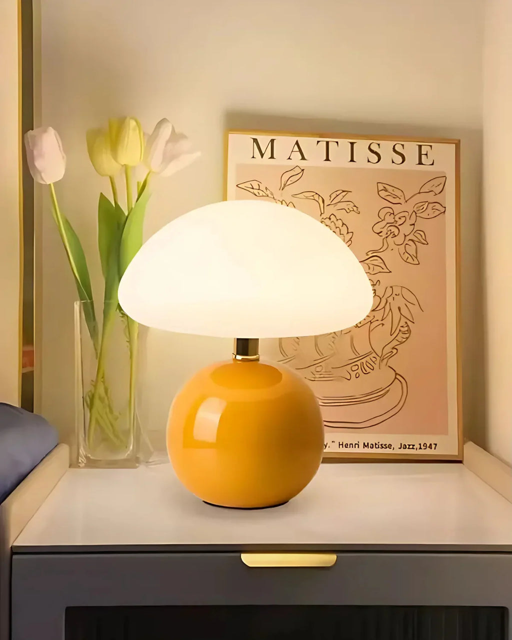 Bordlampe - Keramisk Base - Ambient Belysning