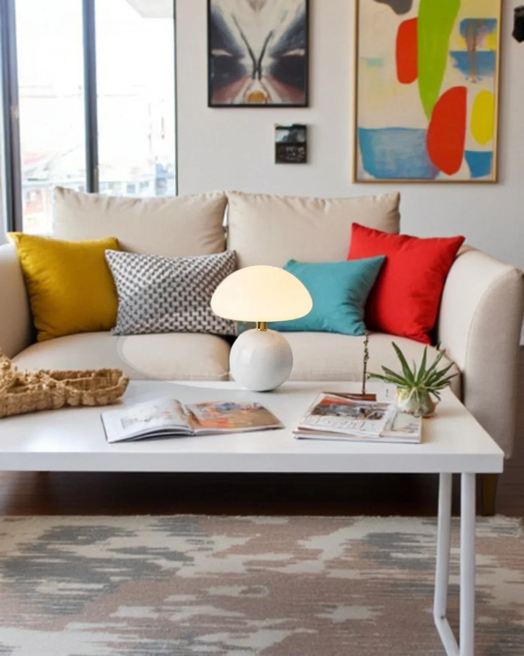 Bordlampe - Keramisk Base - Ambient Belysning