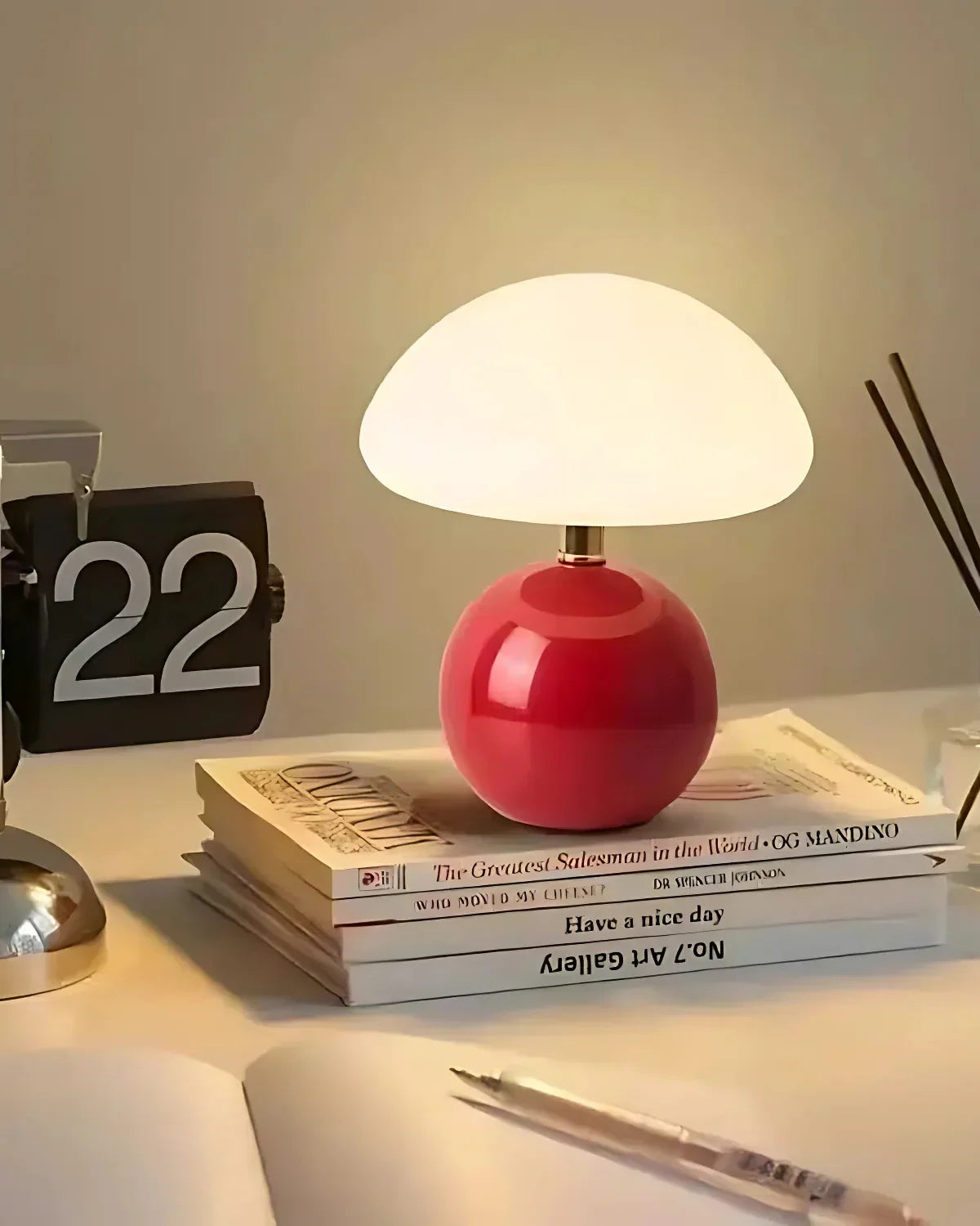 Bordlampe - Keramisk Base - Ambient Belysning