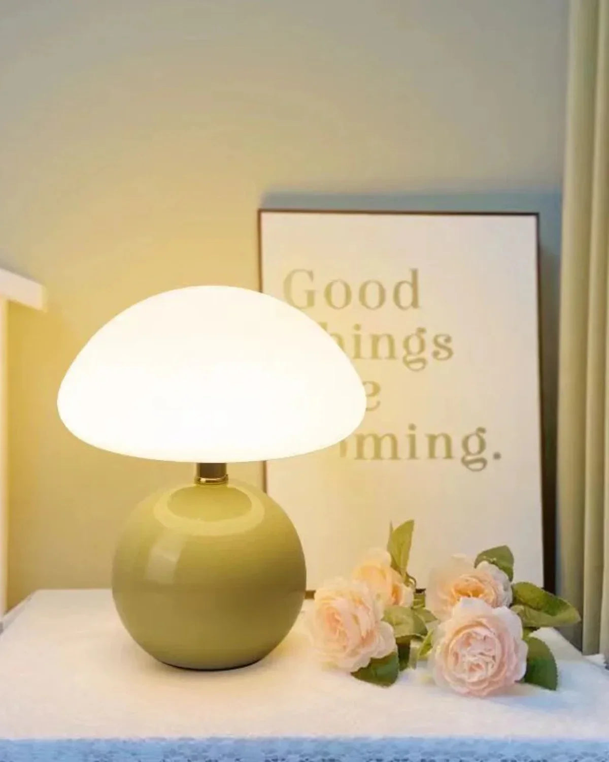 Bordlampe - Keramisk Base - Ambient Belysning