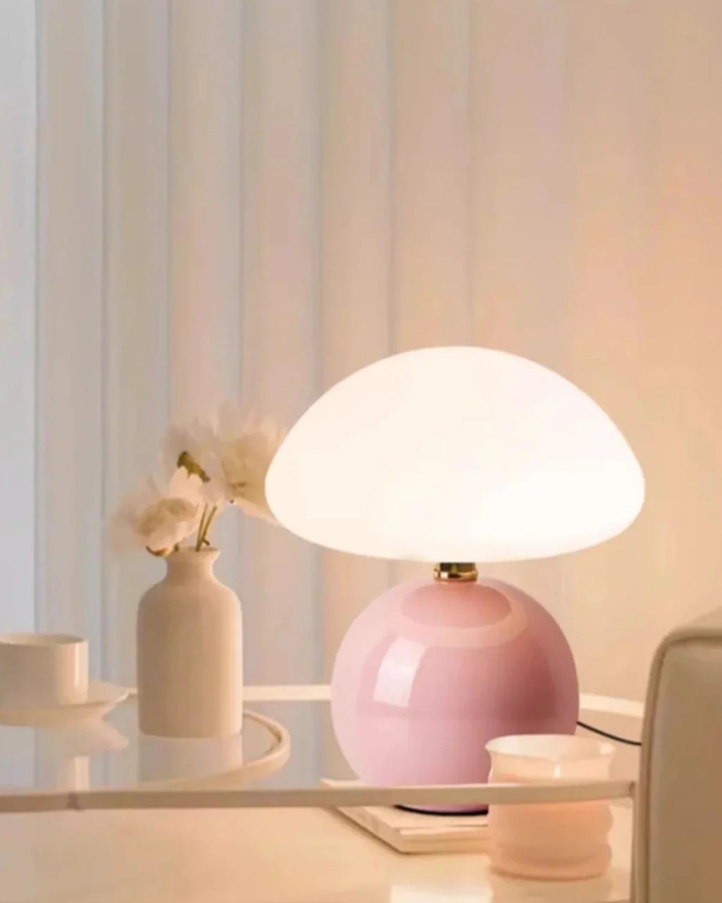 Bordlampe - Keramisk Base - Ambient Belysning