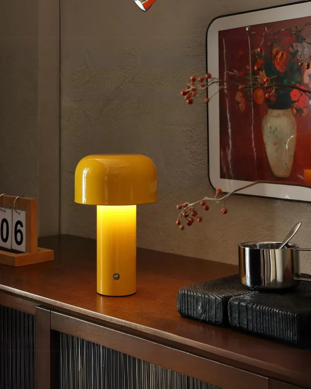 Bordlampe - Klokkeform - Genopladeligt Lys