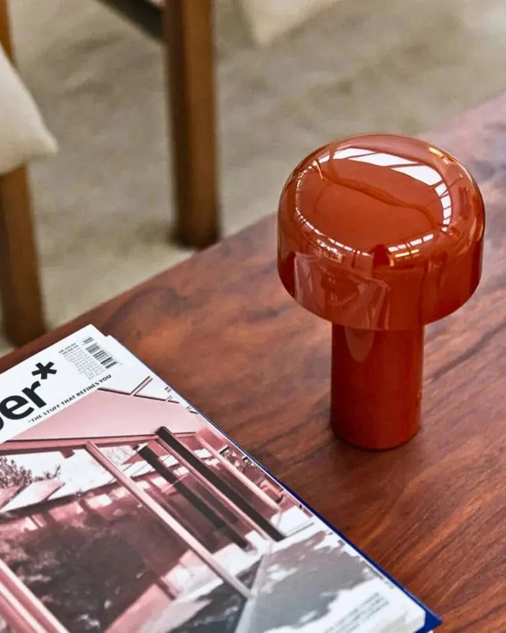 Bordlampe - Klokkeform - Genopladeligt Lys