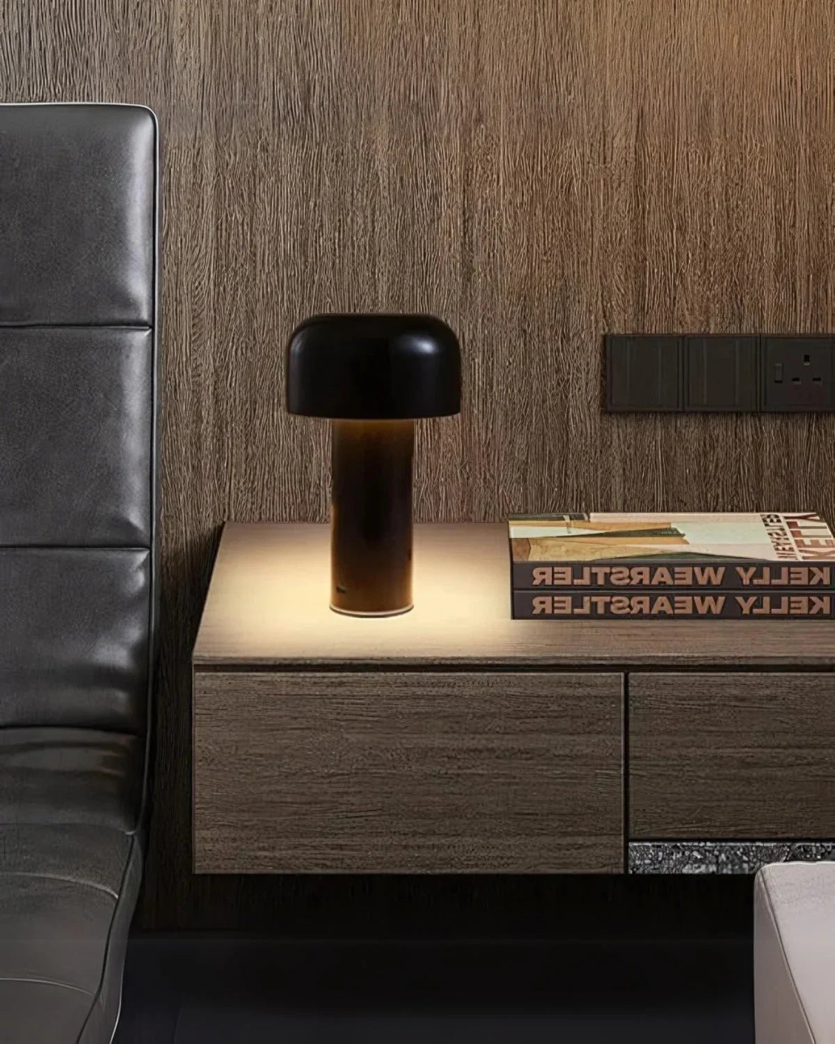 Bordlampe - Klokkeform - Genopladeligt Lys