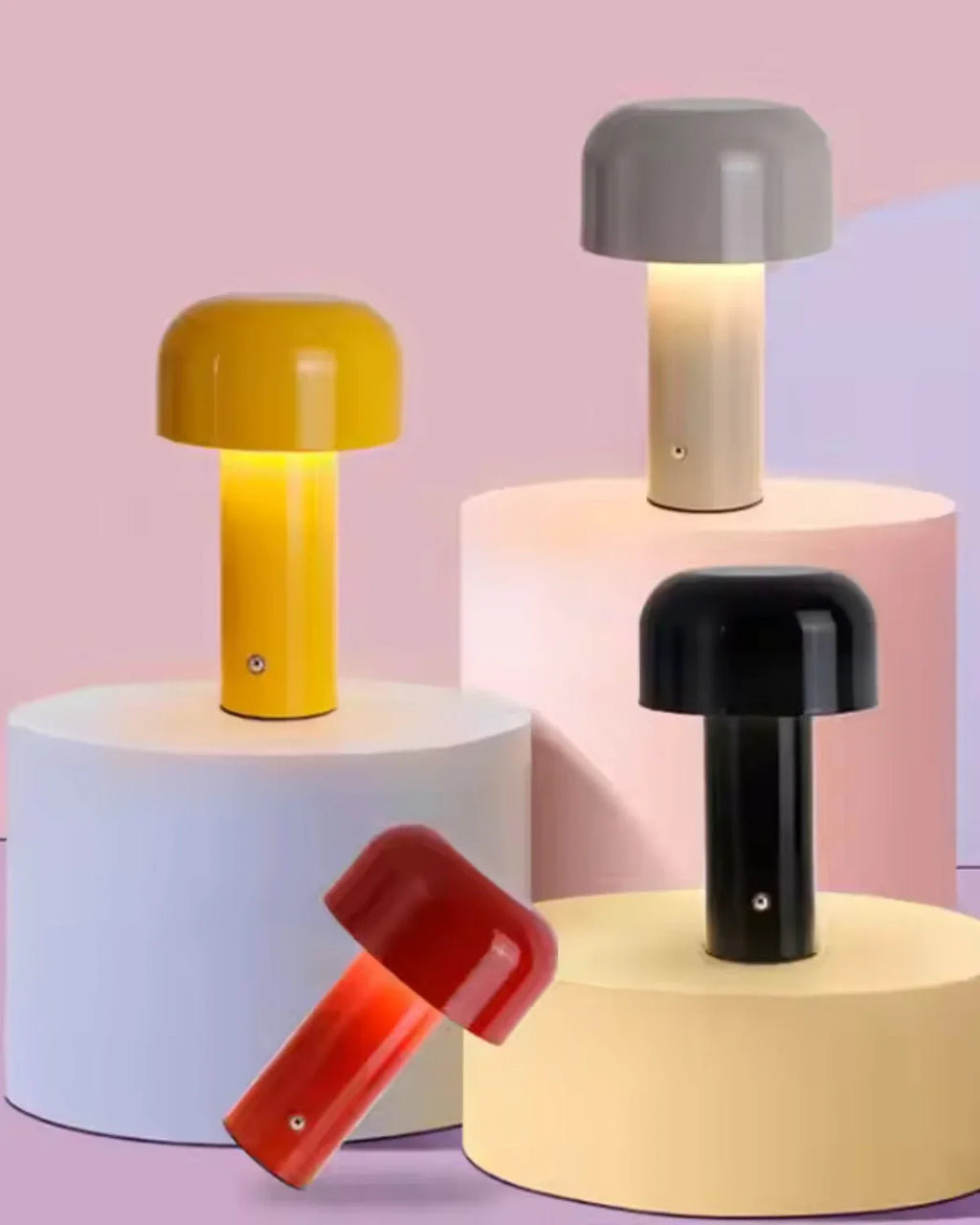 Bordlampe - Klokkeform - Genopladeligt Lys