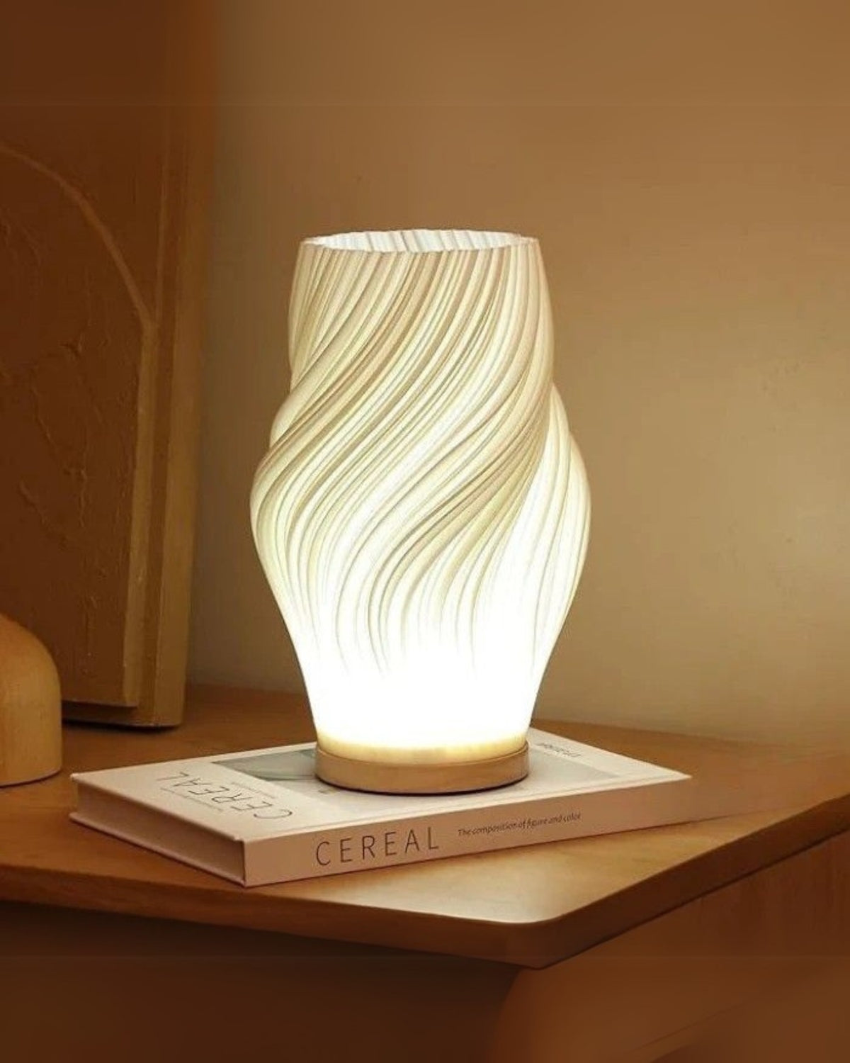 Bordlampe - Skulpturelt Design - 3D Printet