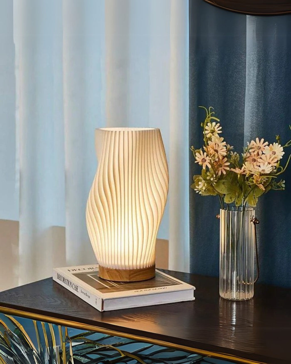 Bordlampe - Skulpturelt Design - 3D Printet