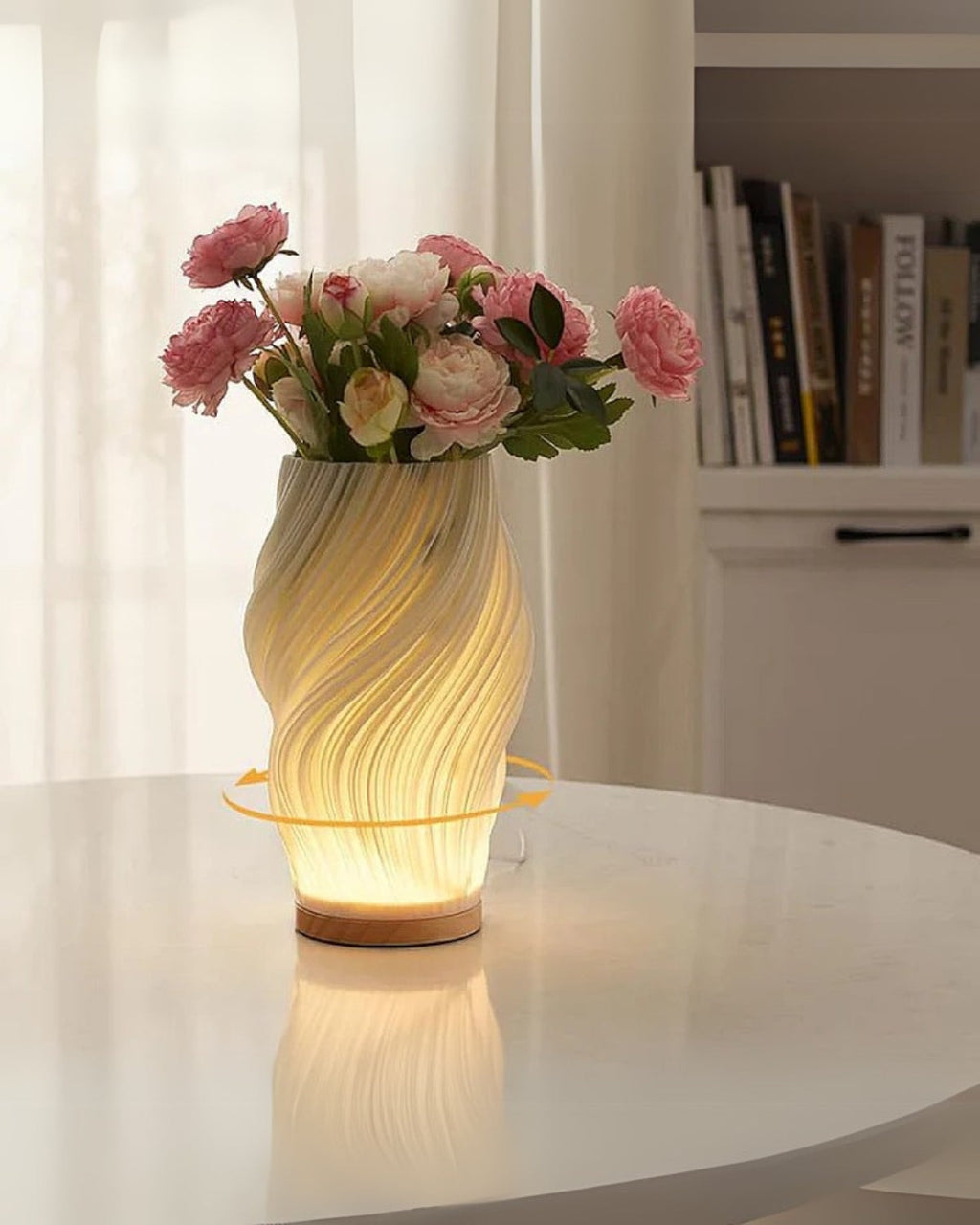 Bordlampe - Skulpturelt Design - 3D Printet