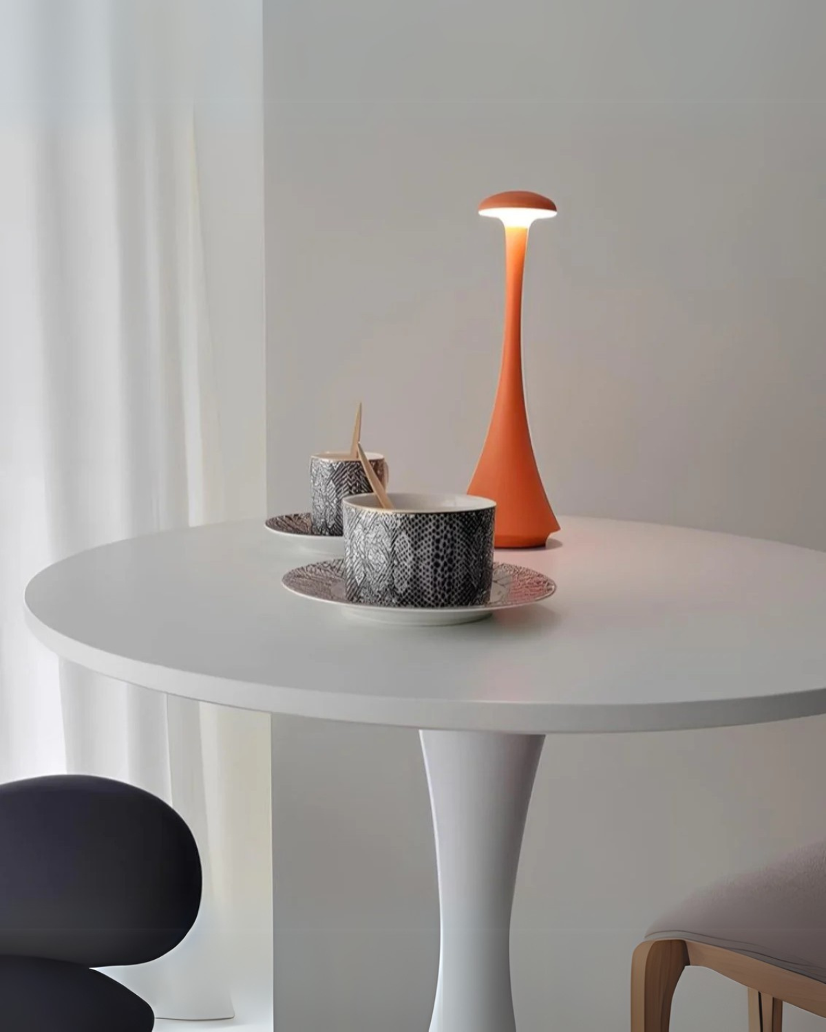 Bordlampe - Svampedesign - Berøringsstyring