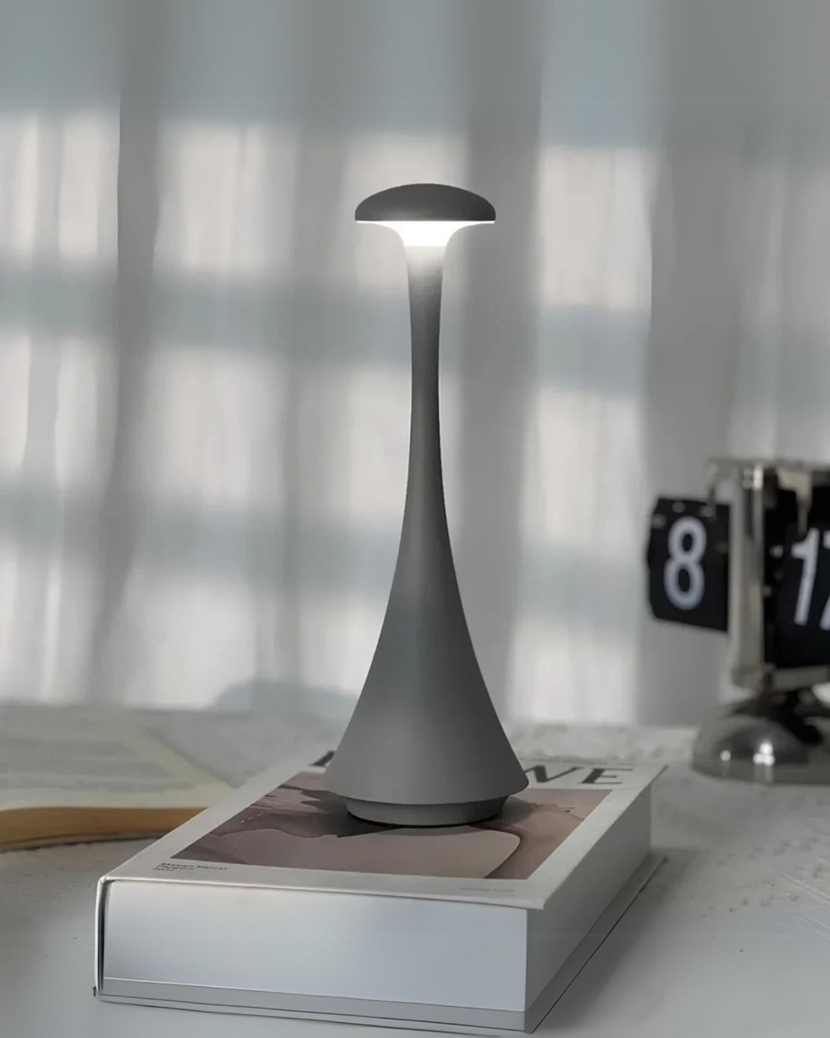 Bordlampe - Svampedesign - Berøringsstyring