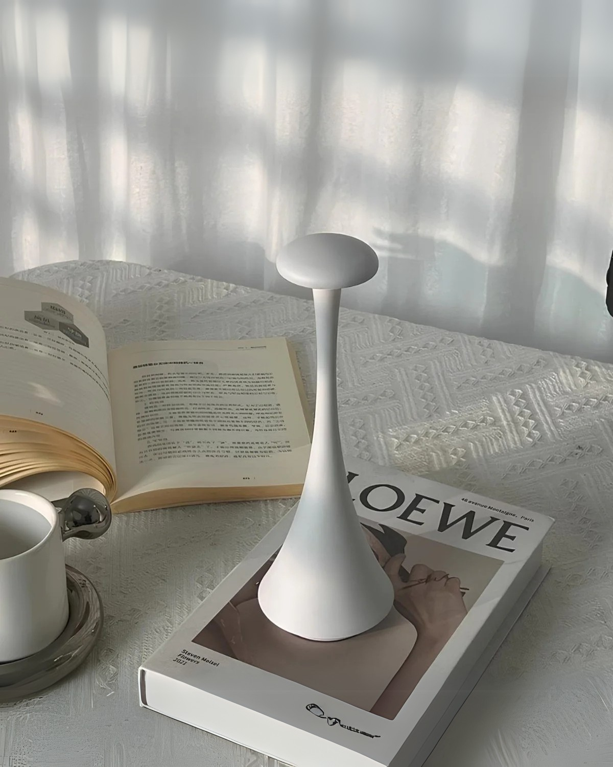 Bordlampe - Svampedesign - Berøringsstyring