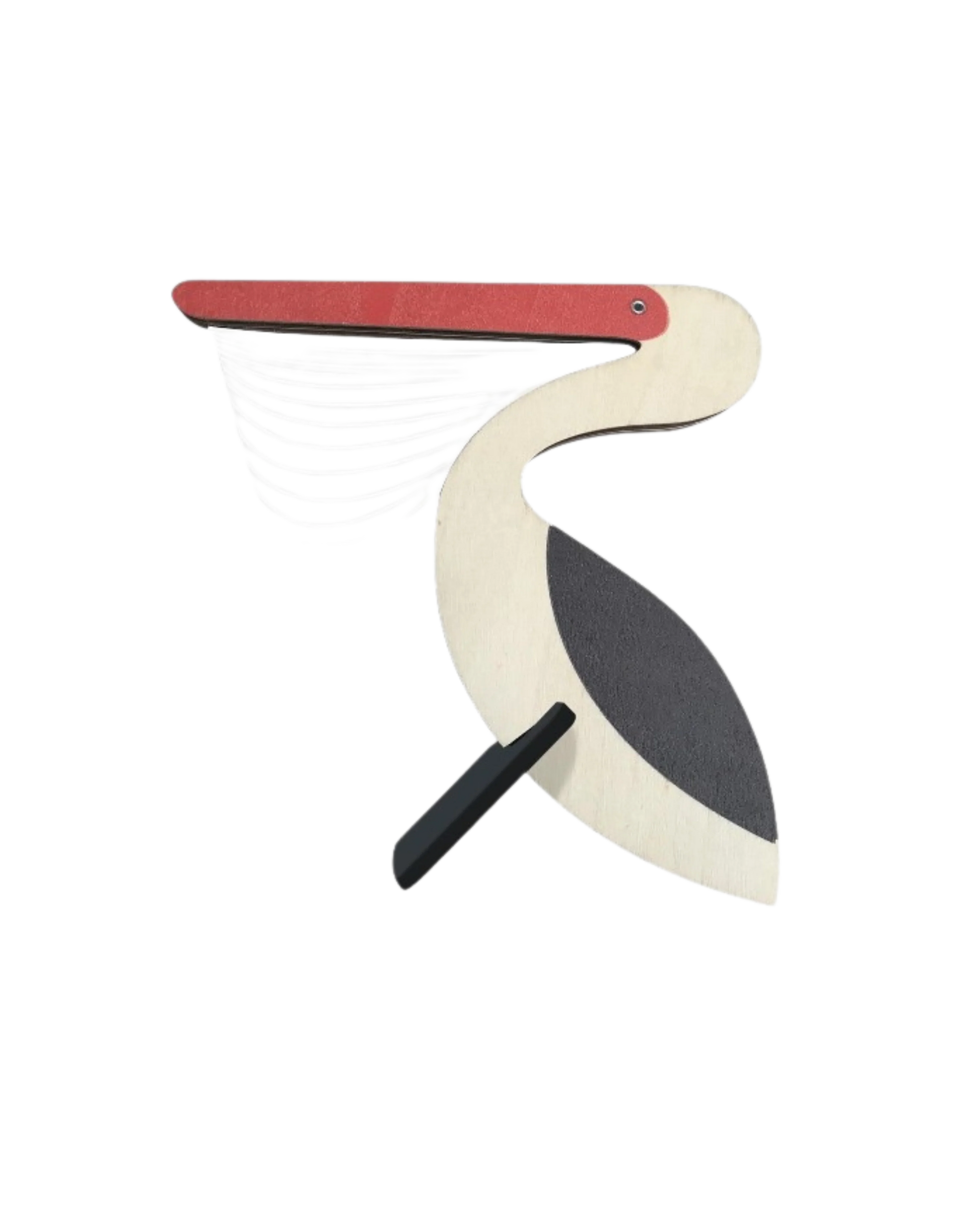 Bordlampe - Trædesign - Fugleform