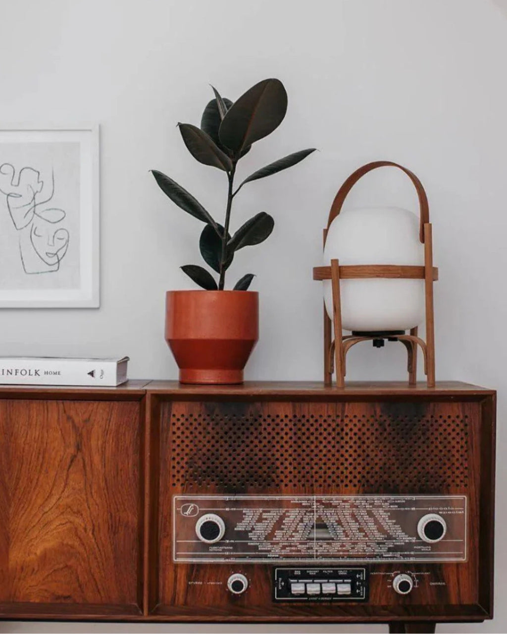 Bordlampe - Vintage Design - Glaslampe