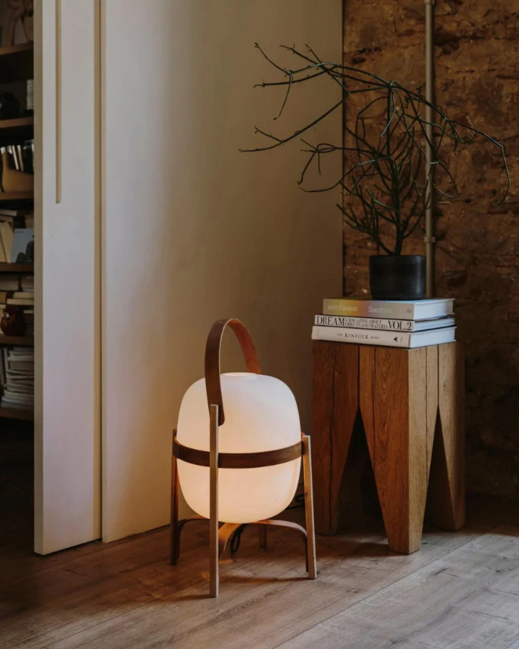 Bordlampe - Vintage Design - Glaslampe