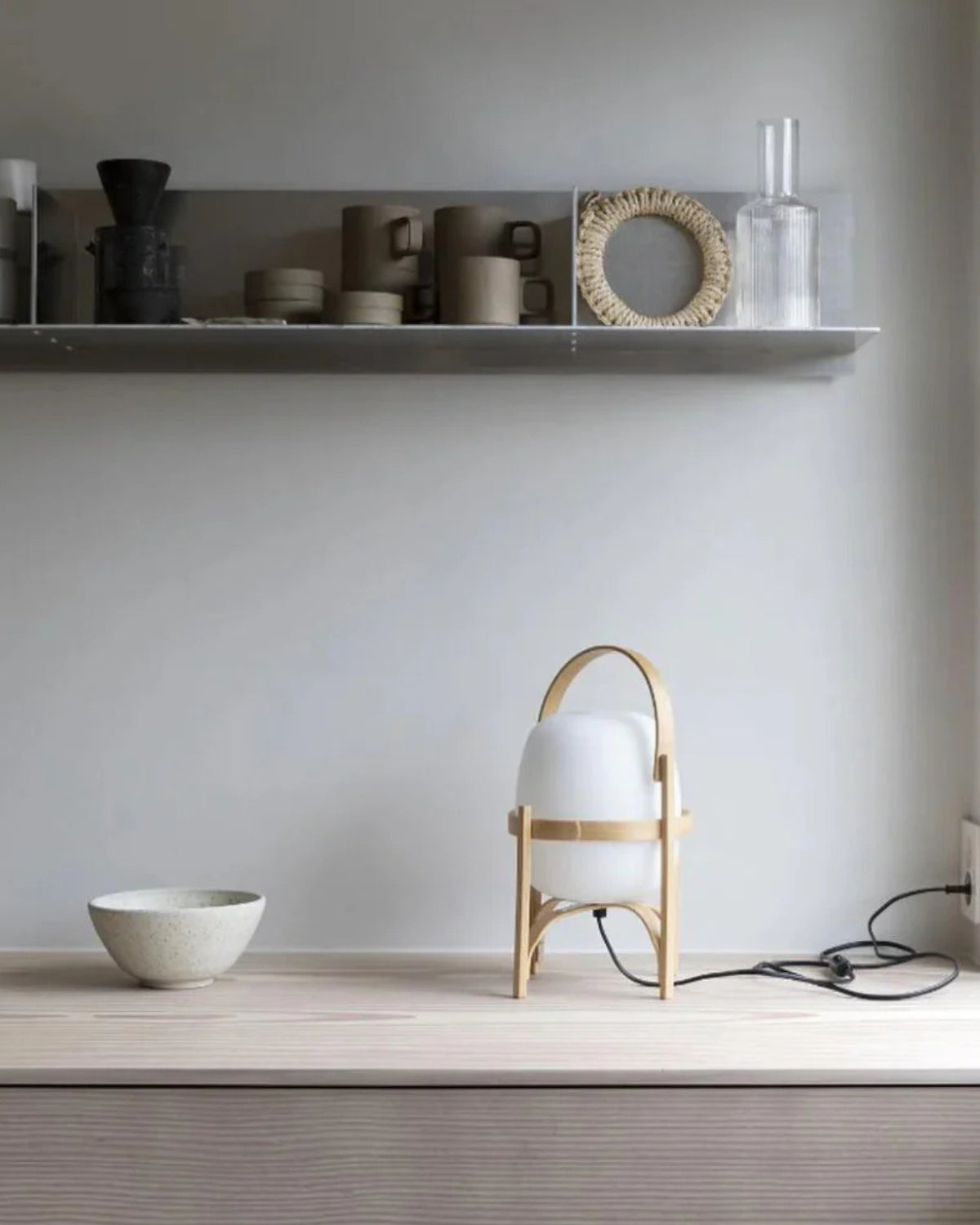 Bordlampe - Vintage Design - Glaslampe