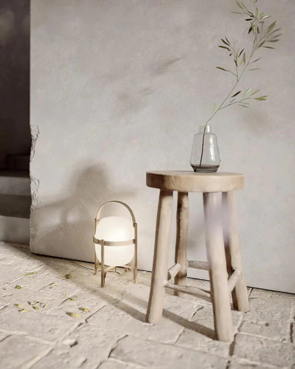 Bordlampe - Vintage Design - Glaslampe