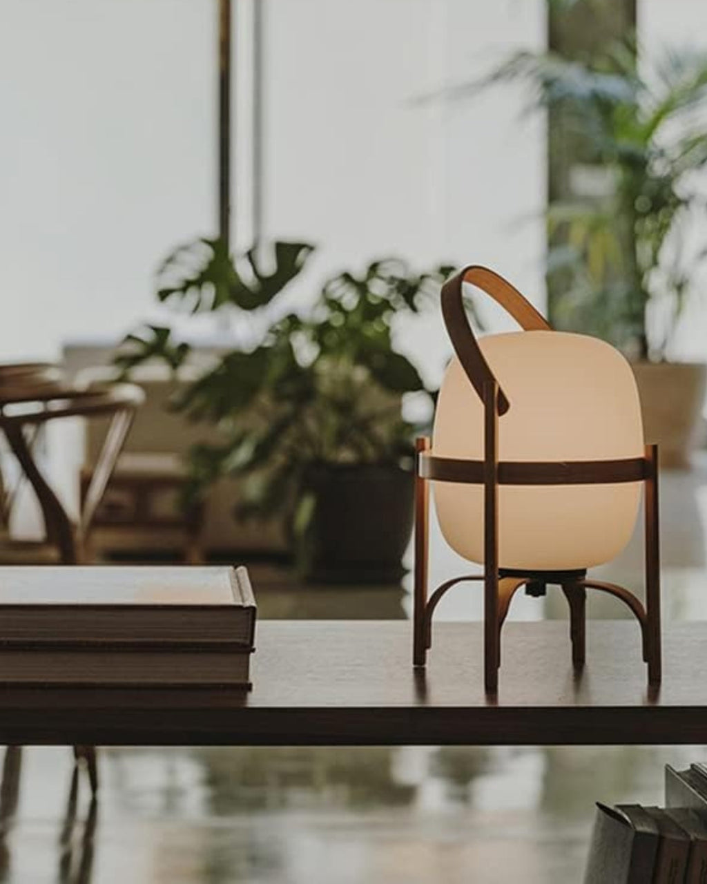 Bordlampe - Vintage Design - Glaslampe