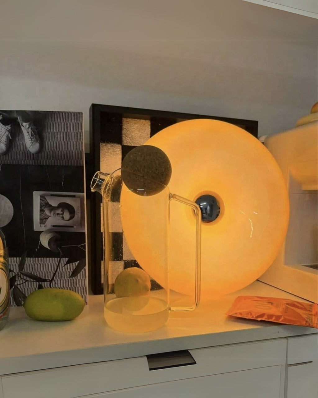 Bordlampe - Donutformet - Touch betjening