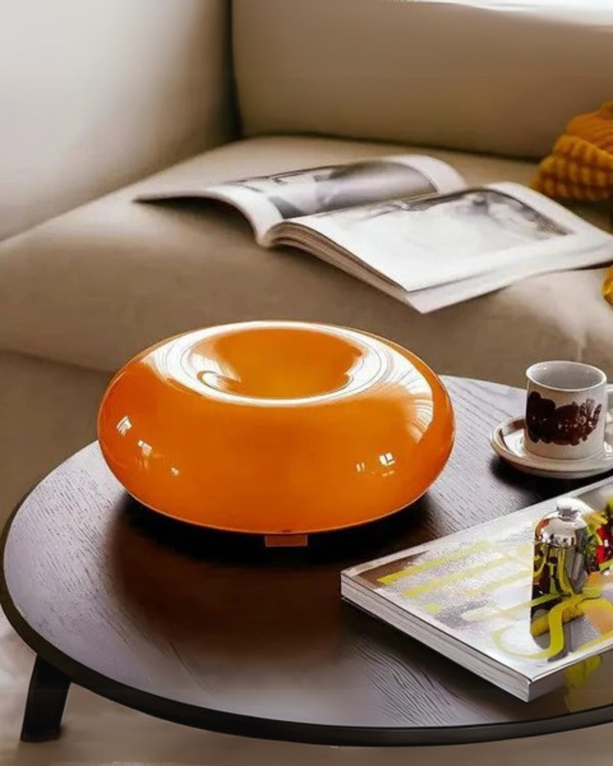 Bordlampe - Donutformet - Touch betjening