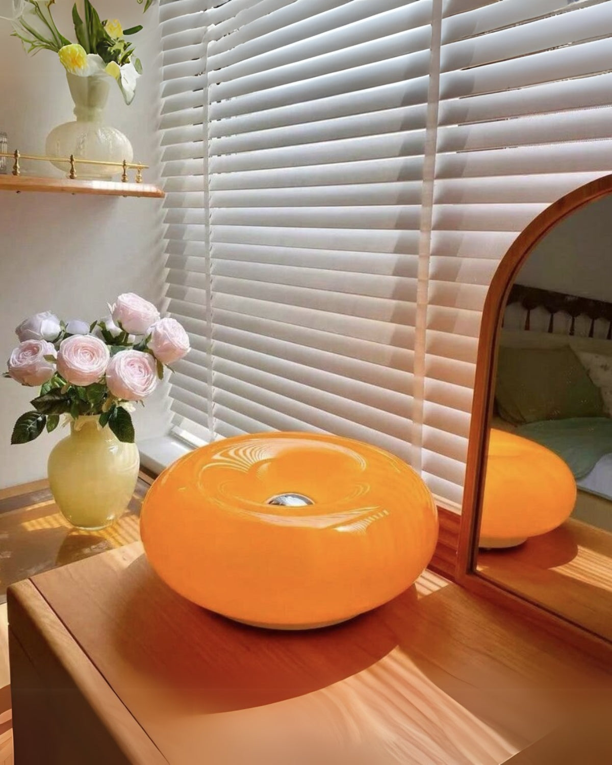 Bordlampe - Donutformet - Touch betjening