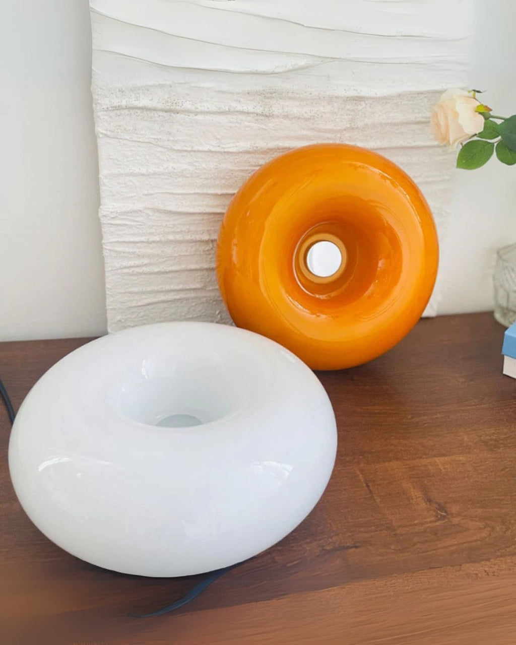 Bordlampe - Donutformet - Touch betjening