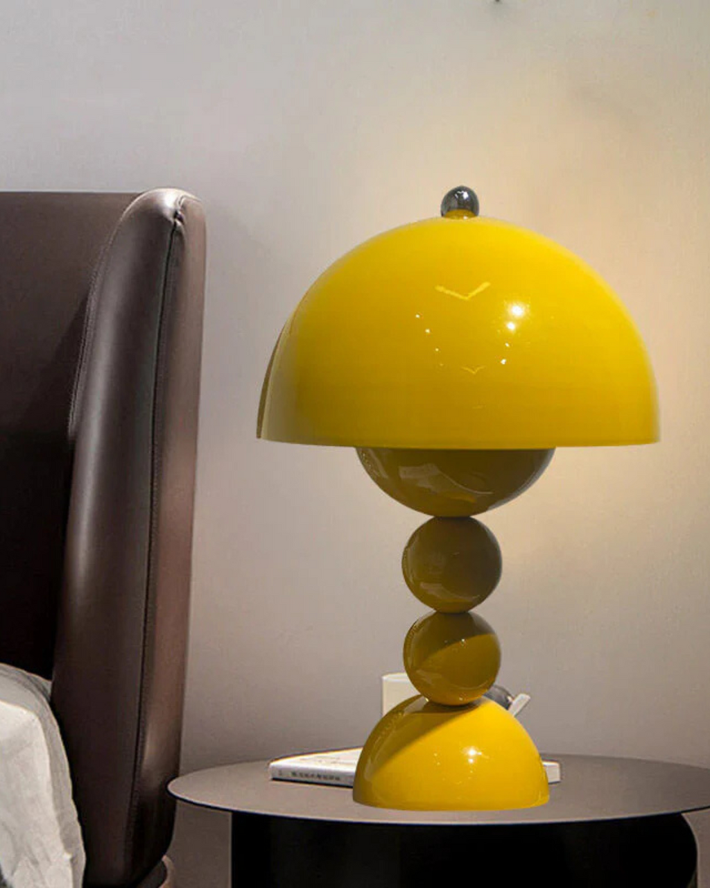 Bordlampe - Blank finish - Sfærisk søjle