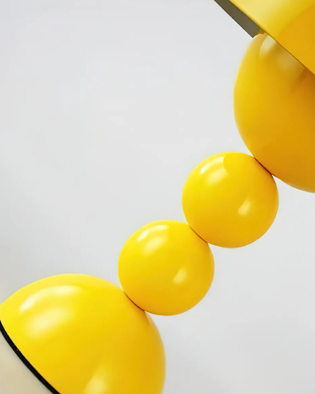 Bordlampe - Blank finish - Sfærisk søjle