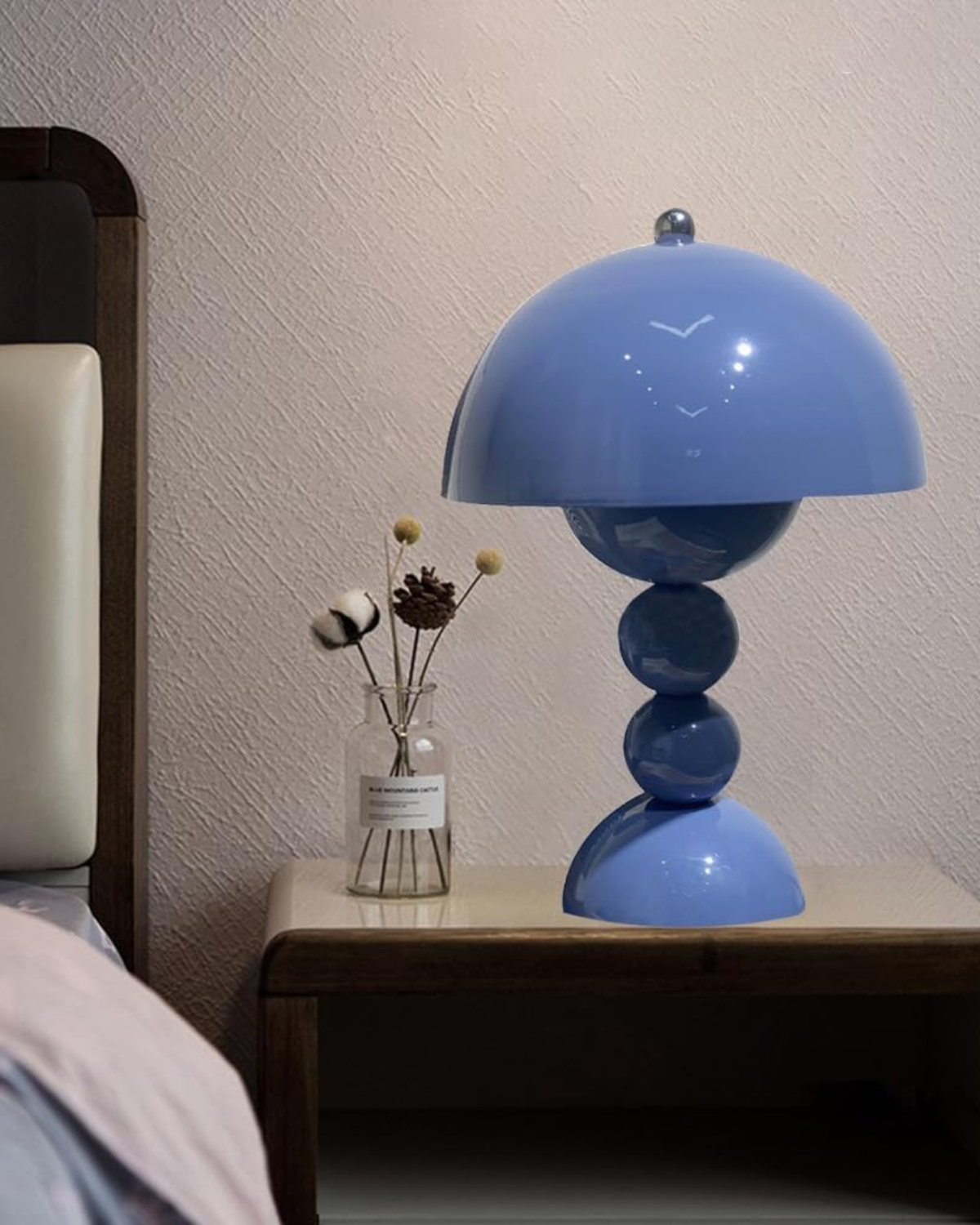 Bordlampe - Blank finish - Sfærisk søjle