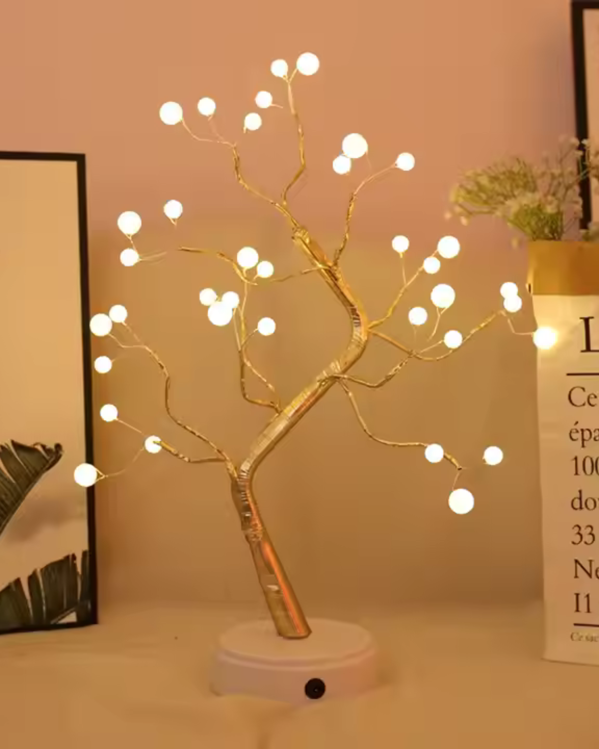 Dekorativ lampe – blomsterdesign – LED-belysning