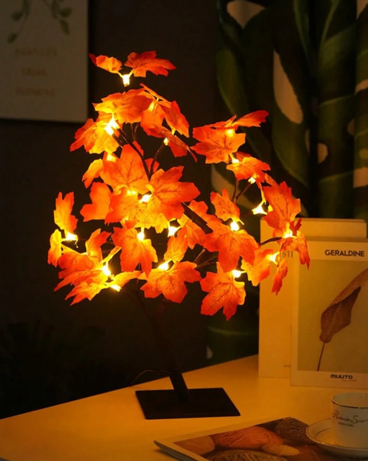 Dekorativ lampe – blomsterdesign – LED-belysning