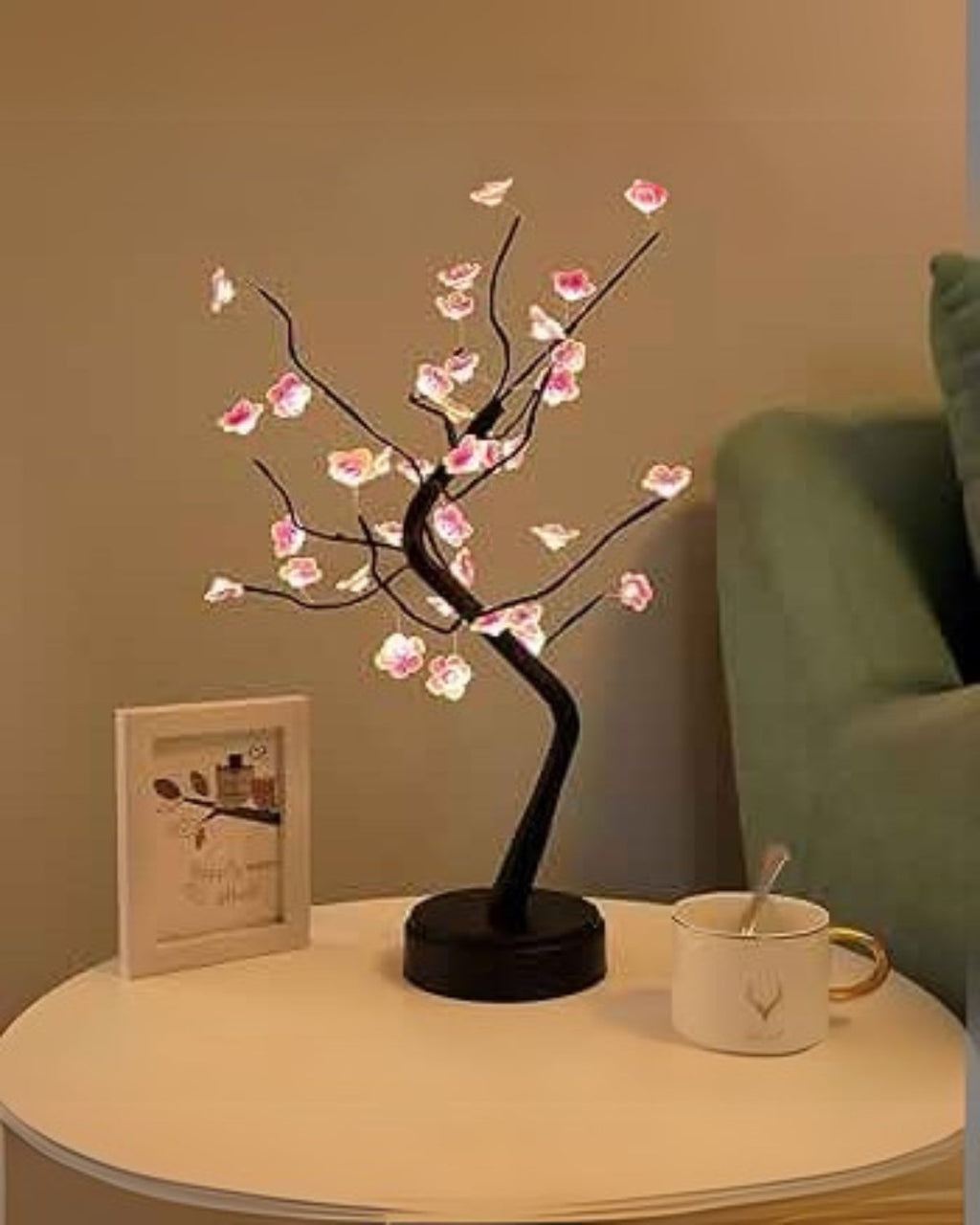 Dekorativ lampe – blomsterdesign – LED-belysning