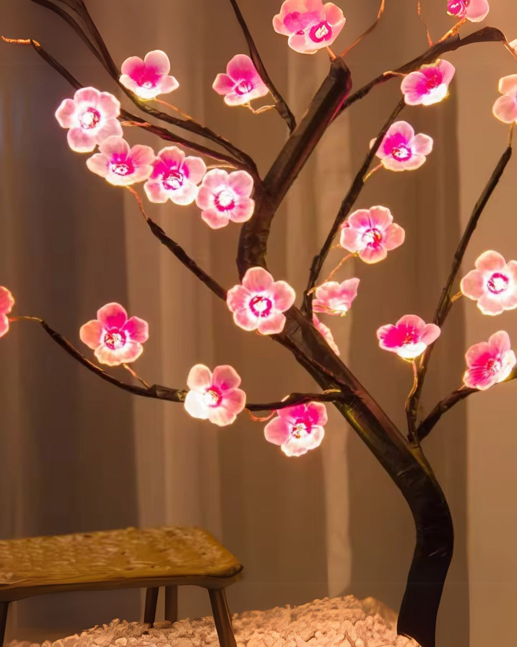 Dekorativ lampe – blomsterdesign – LED-belysning