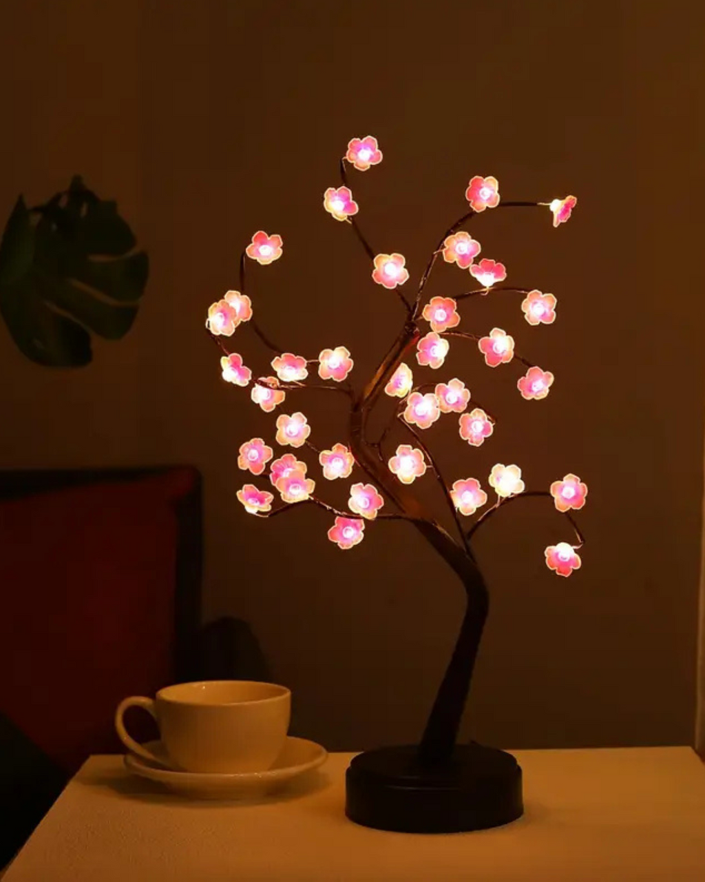 Floral Lampe - Kirsebærblomst Design - Justerbare Grene