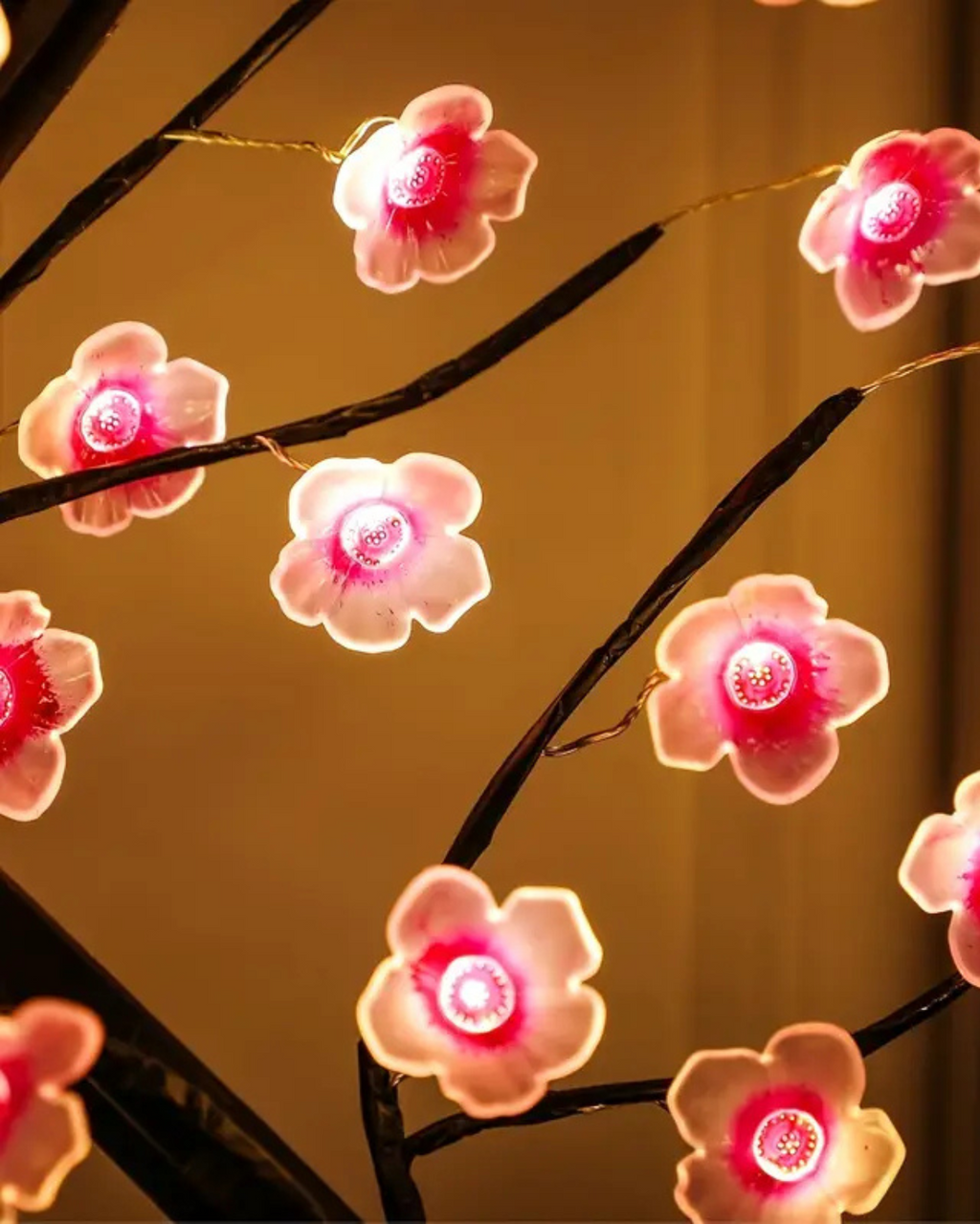 Floral Lampe - Kirsebærblomst Design - Justerbare Grene