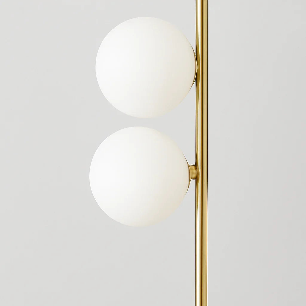 Globe Gulvlampe - Metalramme - Sfæriske Skærme