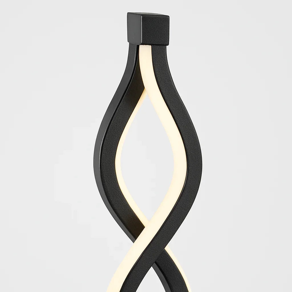 Heliora Twist Lampe - Skulpturel Design - LED Belysning