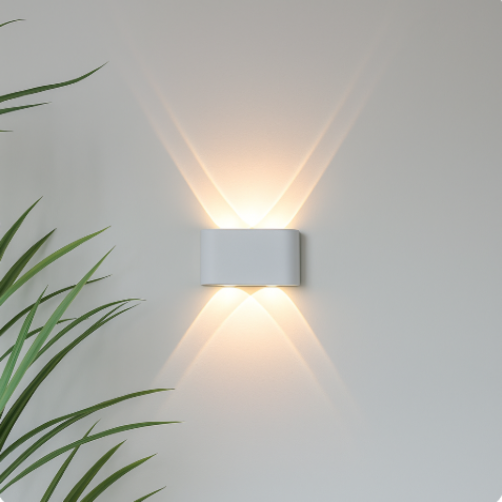 LED Væglampe - Indendørs og Udendørs - Minimalistisk Stil