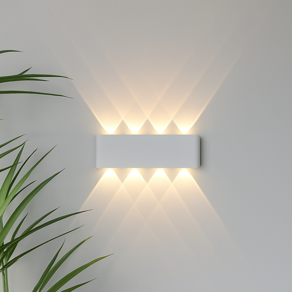 LED Væglampe - Indendørs og Udendørs - Minimalistisk Stil